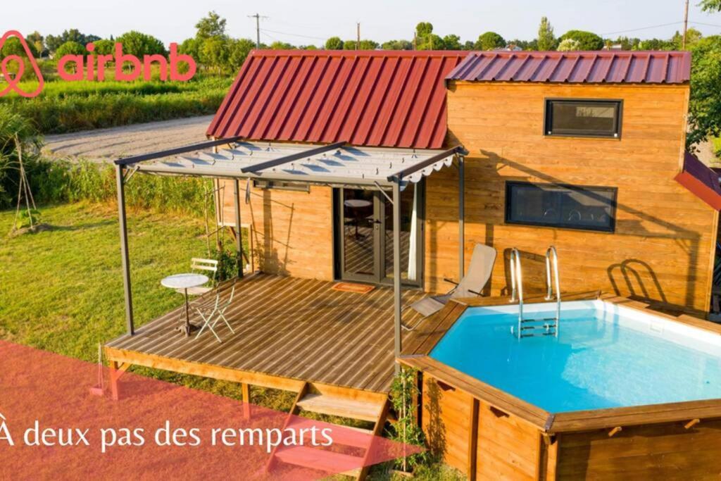 Myinsolite - Tiny-House, Jacuzzi, Brasero, Piscine Эг-Морт Экстерьер фото