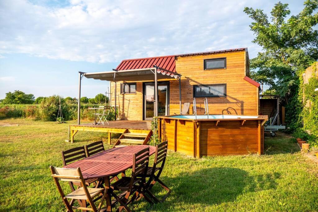 Myinsolite - Tiny-House, Jacuzzi, Brasero, Piscine Эг-Морт Экстерьер фото