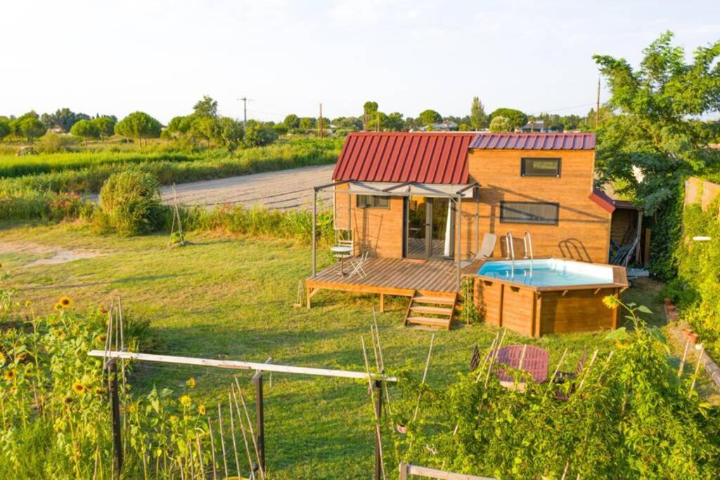 Myinsolite - Tiny-House, Jacuzzi, Brasero, Piscine Эг-Морт Экстерьер фото