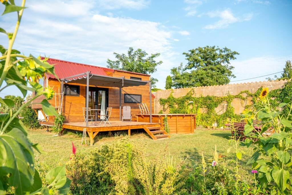 Myinsolite - Tiny-House, Jacuzzi, Brasero, Piscine Эг-Морт Экстерьер фото